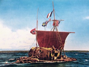 Kon-Tiki, the balsa wood raft that carried six men from Chile to Easter Island in 1947