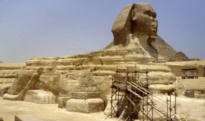 The Great Sphinx at Giza in 1988
