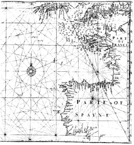 Edward Wright's map "for sailing to the Isles of Azores"