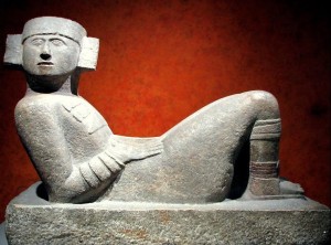 A chacmool from Chichen Itzá